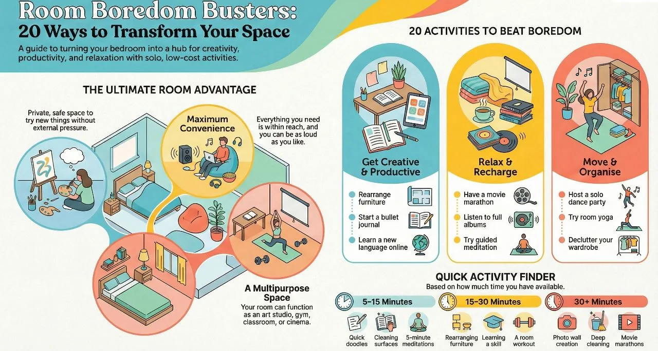 20 Things to Do When Bored in Your Room