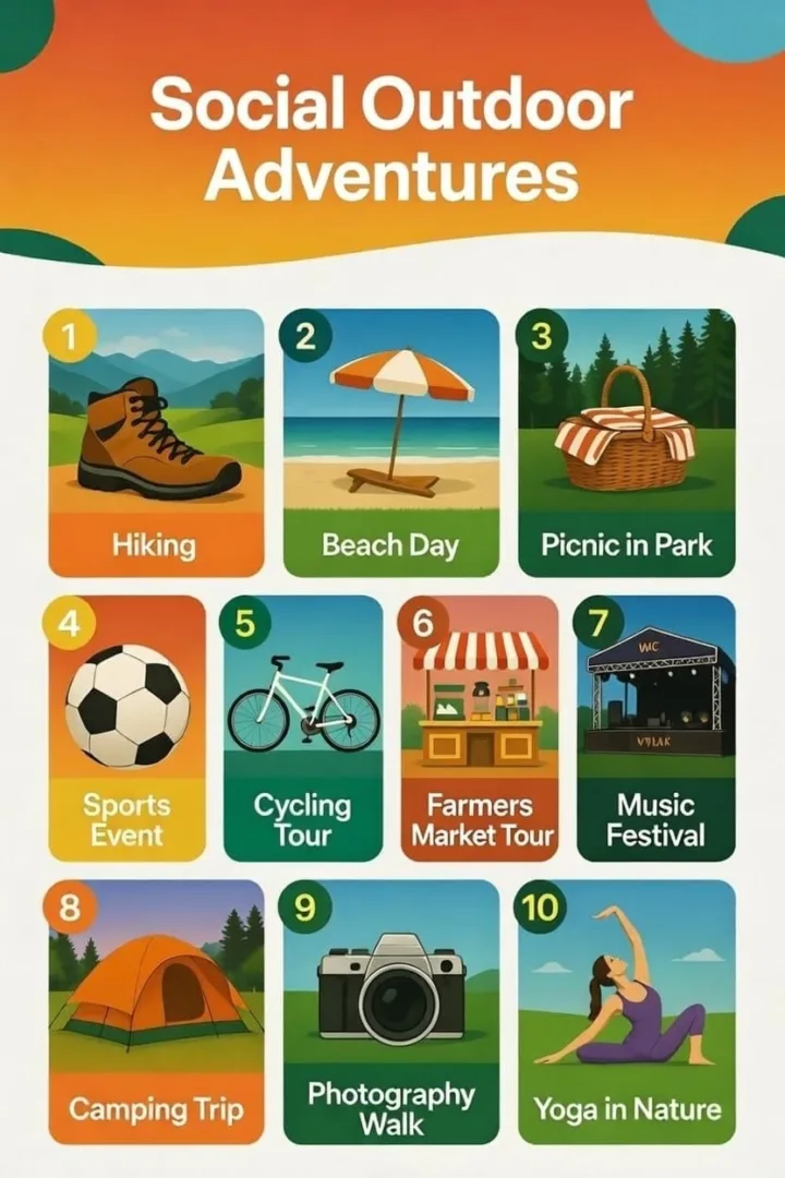 Outdoor Social Activities On Weekends