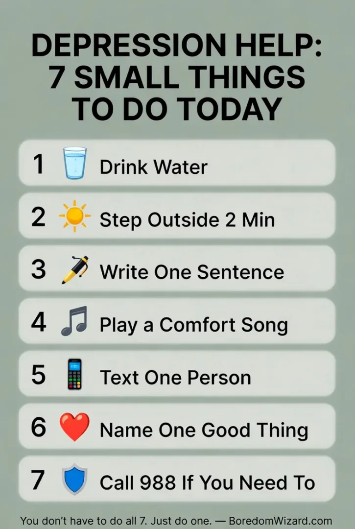 Depression, Boredom & Recovery
