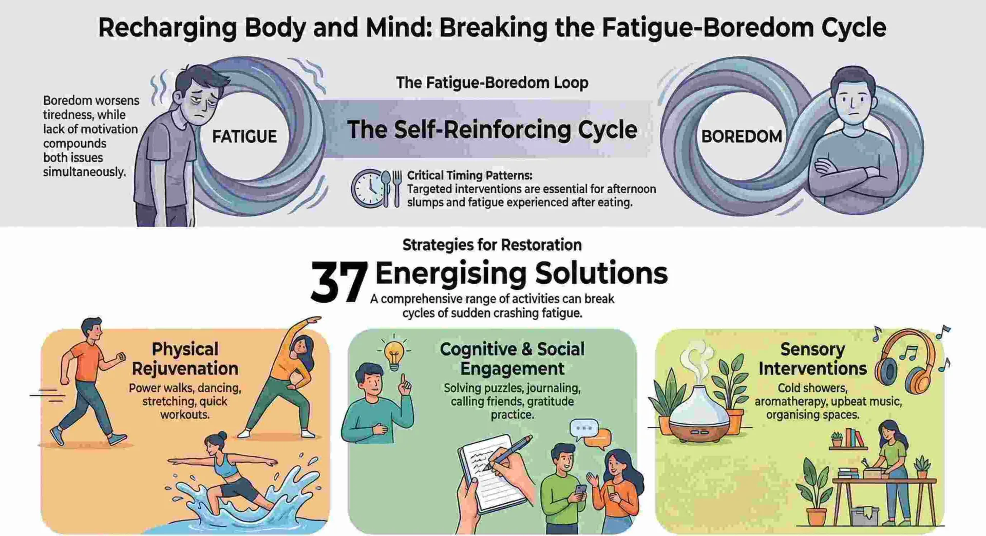 Energetic Things to Do When Feeling Tired and Bored 