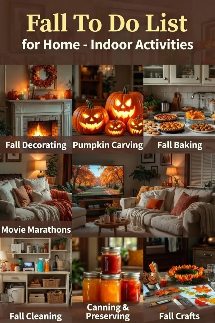 Fall To Do List for Home - Cozy Indoor Fall Activities