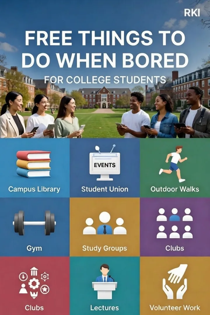 Free Things to Do When Bored for College Students