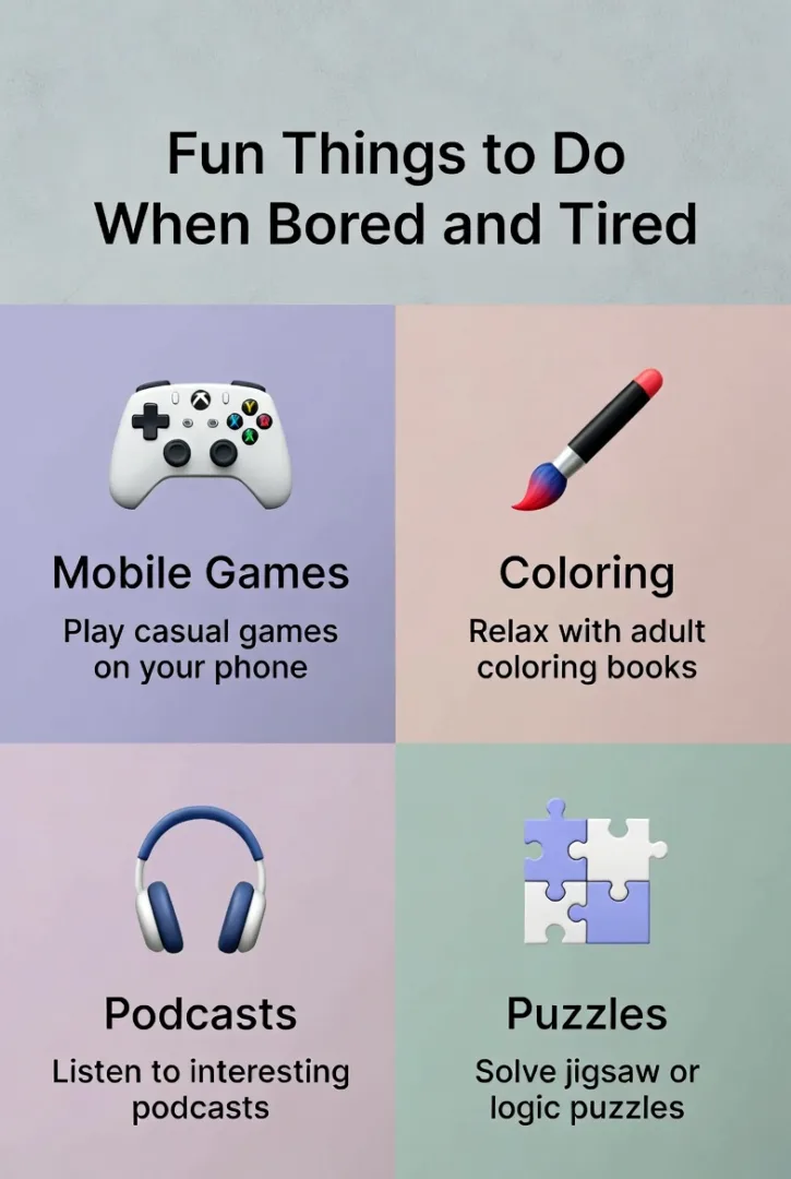 Fun Things to Do When Bored and Tired - Light Entertainment