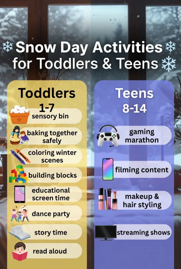 Snow Day Activities for Toddlers - Little Kids Fun