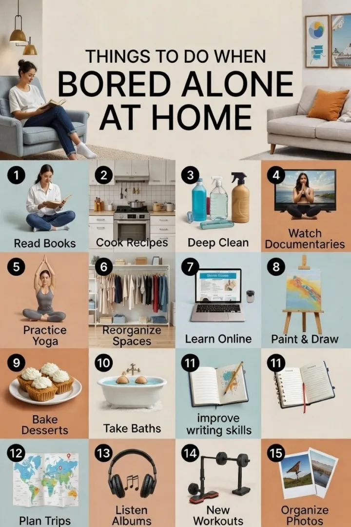 Things to Do When Bored Alone at Home