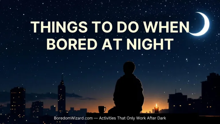 Things to do when bored at night