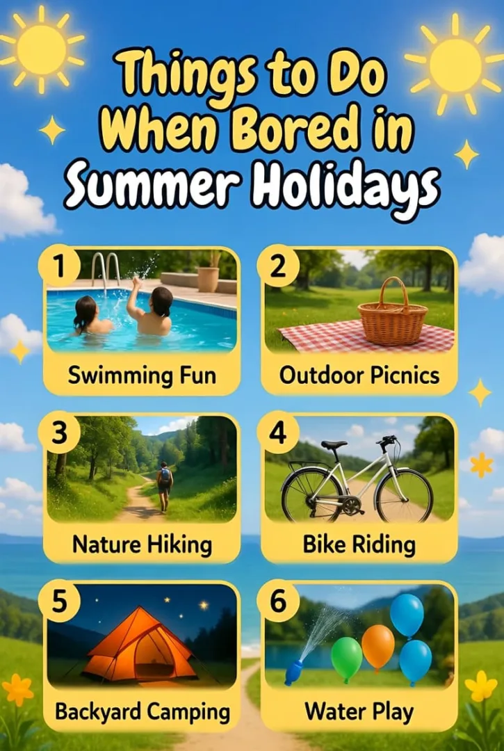 Things to Do When Bored in Summer Holidays - Outdoor Fun