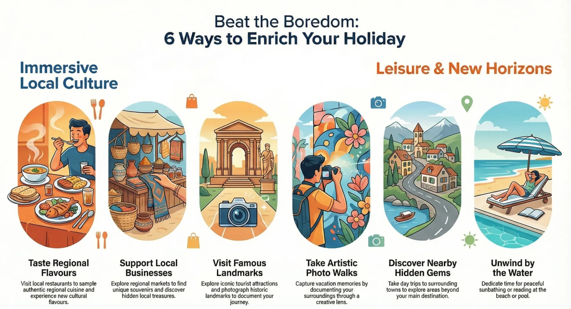 Things to Do When Bored on Vacation - Travel Entertainment