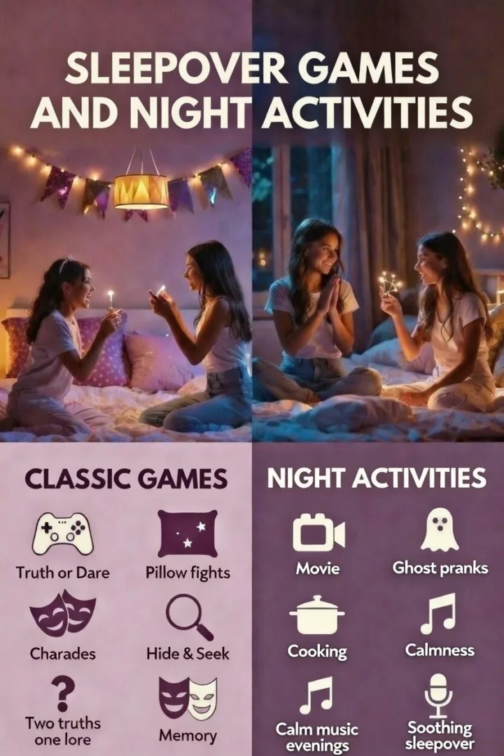 Things to Do at a Sleepover When Bored at Night