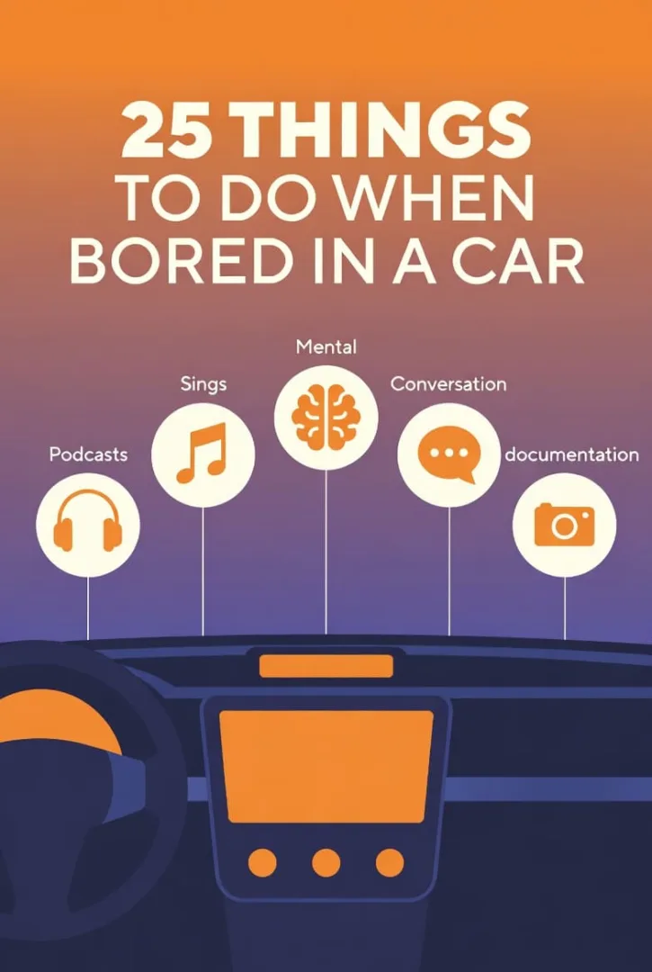 25 Things to Do When Bored in a Car