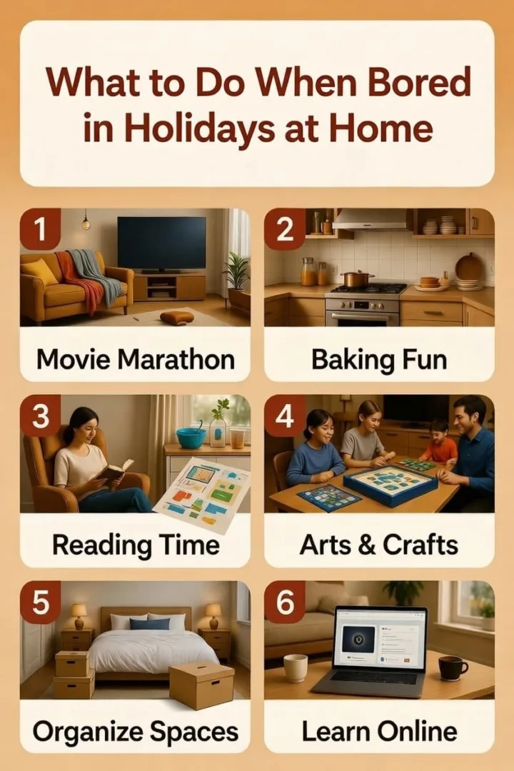 What to Do When Bored in Holidays at Home 