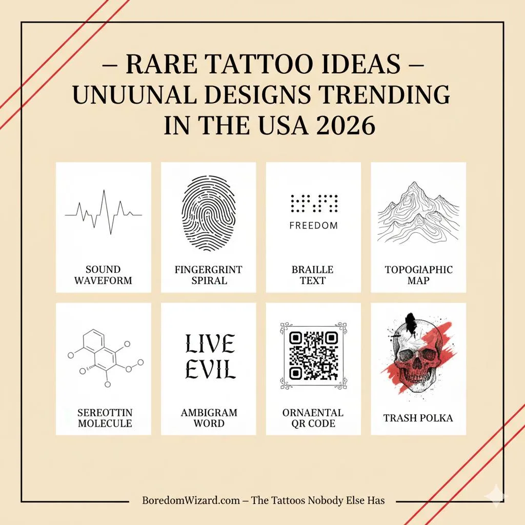 Rare Tattoo Ideas and Unusual Designs Worth Exploring