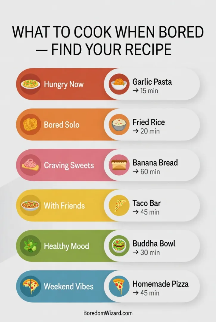 Things to Cook When Bored with Friends
