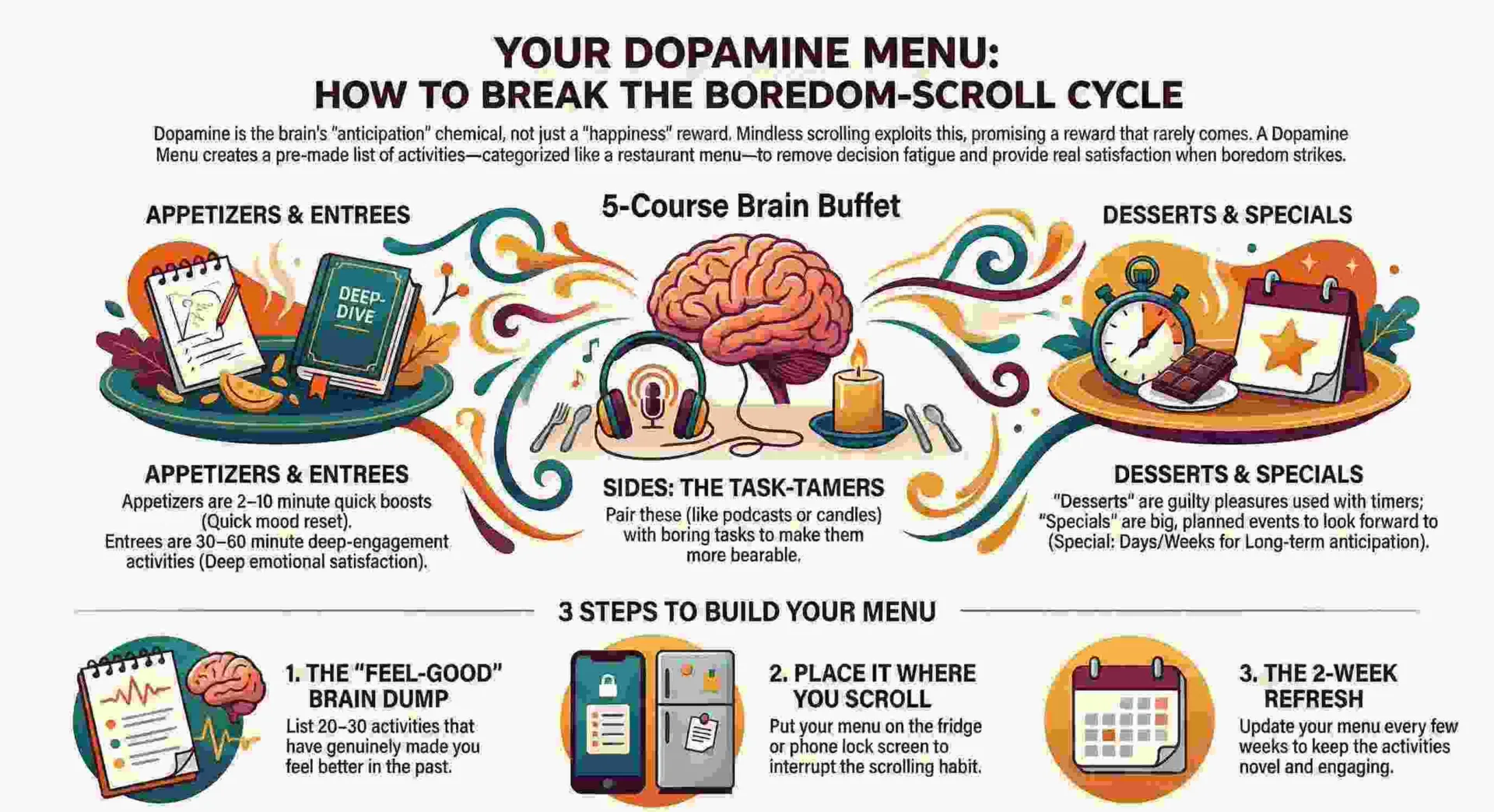 How to Build a Dopamine Menu When Bored 