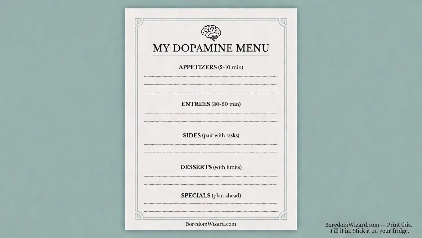 What Is a Dopamine Menu