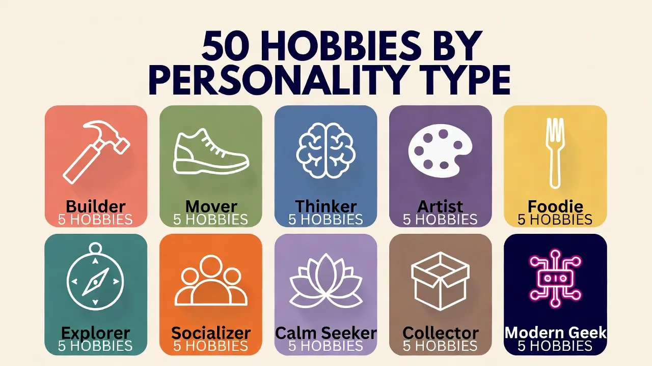 50 hobby ideas by personality type