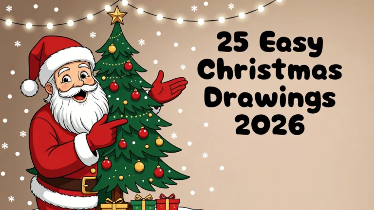easy christmas drawings 2026