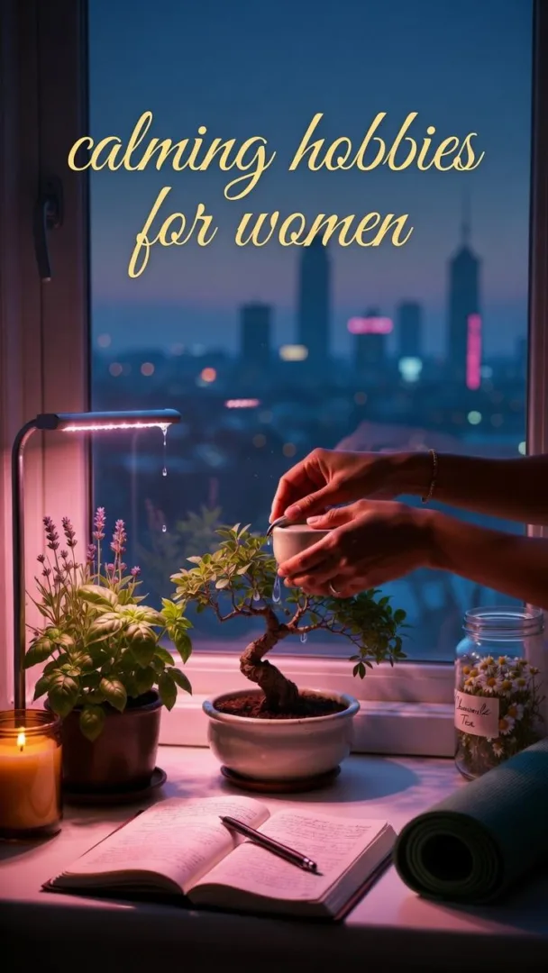 Peacful and calming hobbies for women