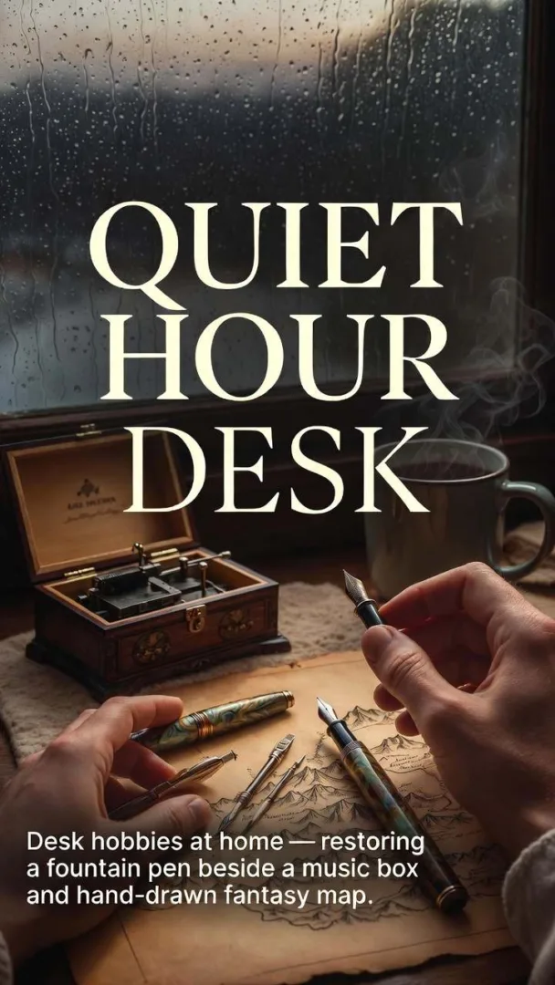 Desk hobbies at home