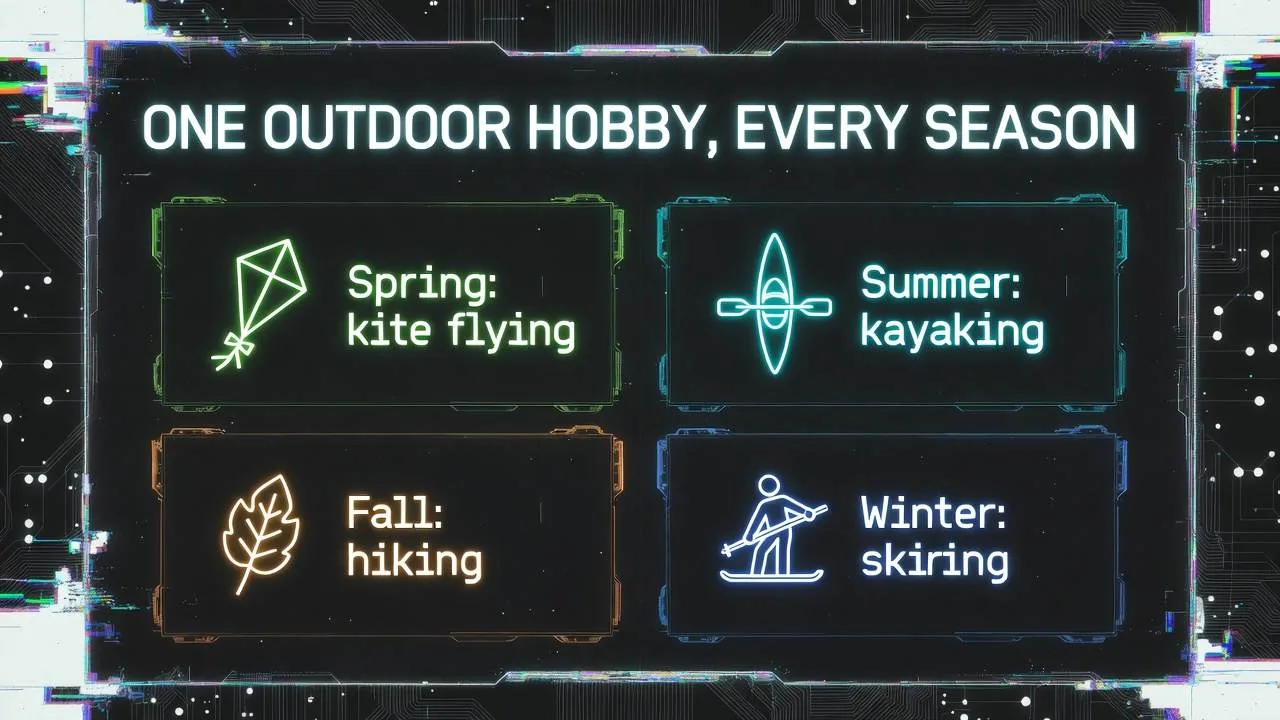 One outdoor Hobby every season