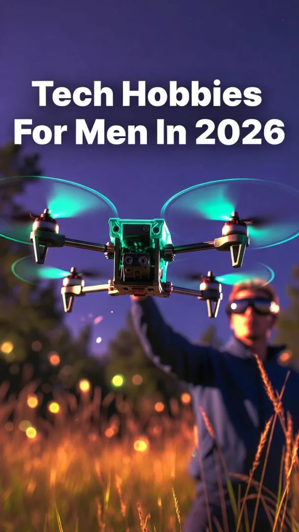 Tech and learning hobbies for men.