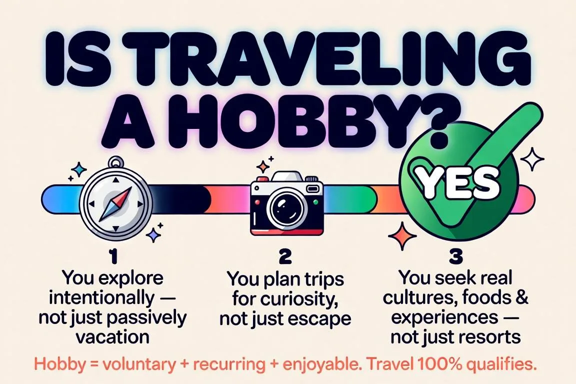 Is traveling a hobby?
