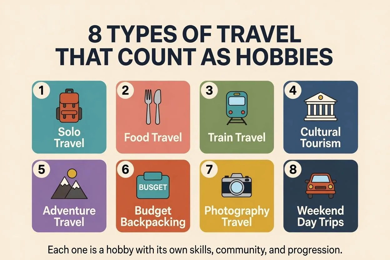 Types of travel hobbies