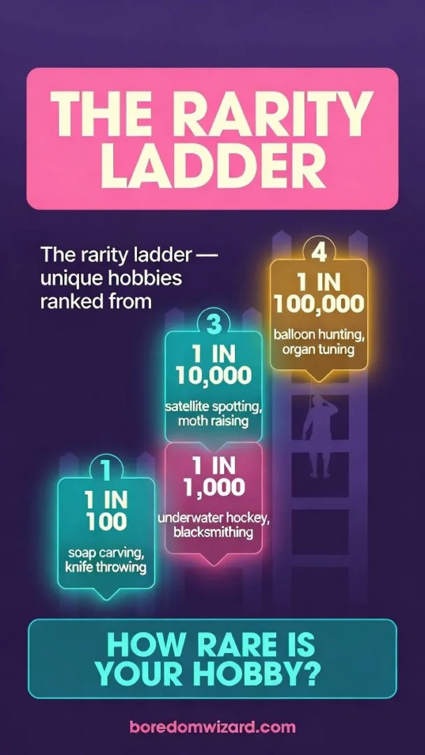 Unique hobbies rarity levels