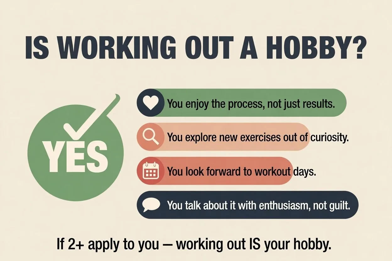 is working out a hobby?