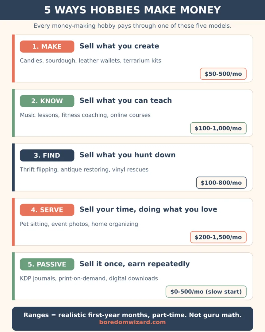 5 ways hobbies make money