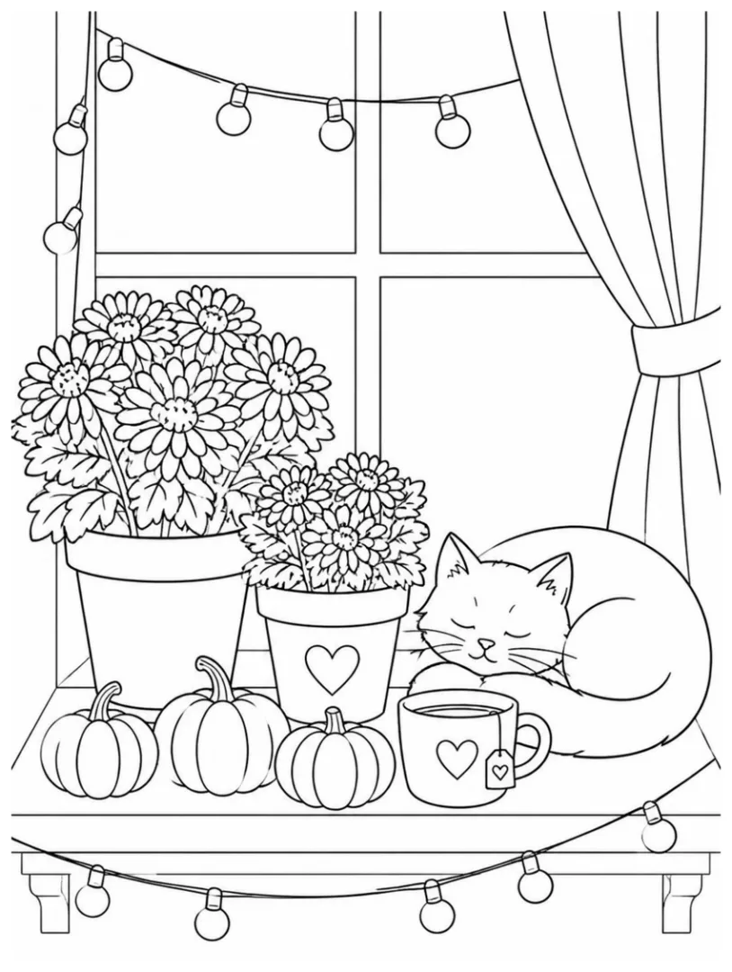 Cozy String-Lights Window