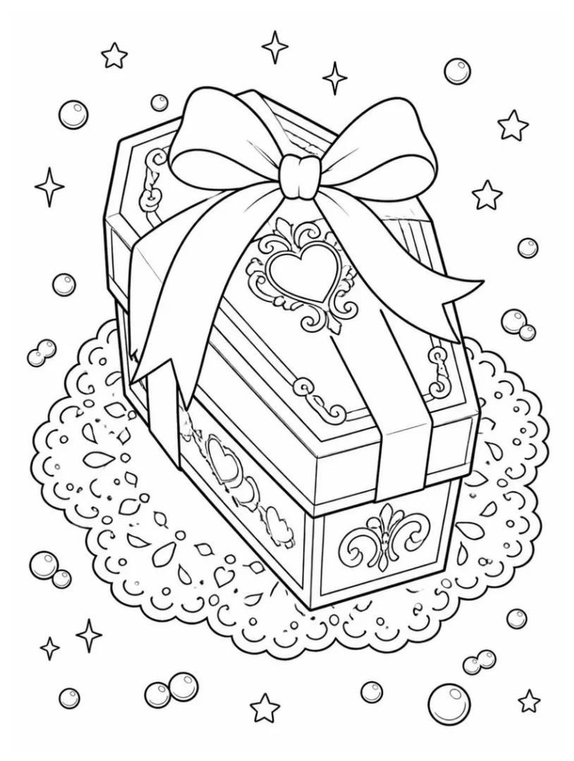Ribboned Coffin