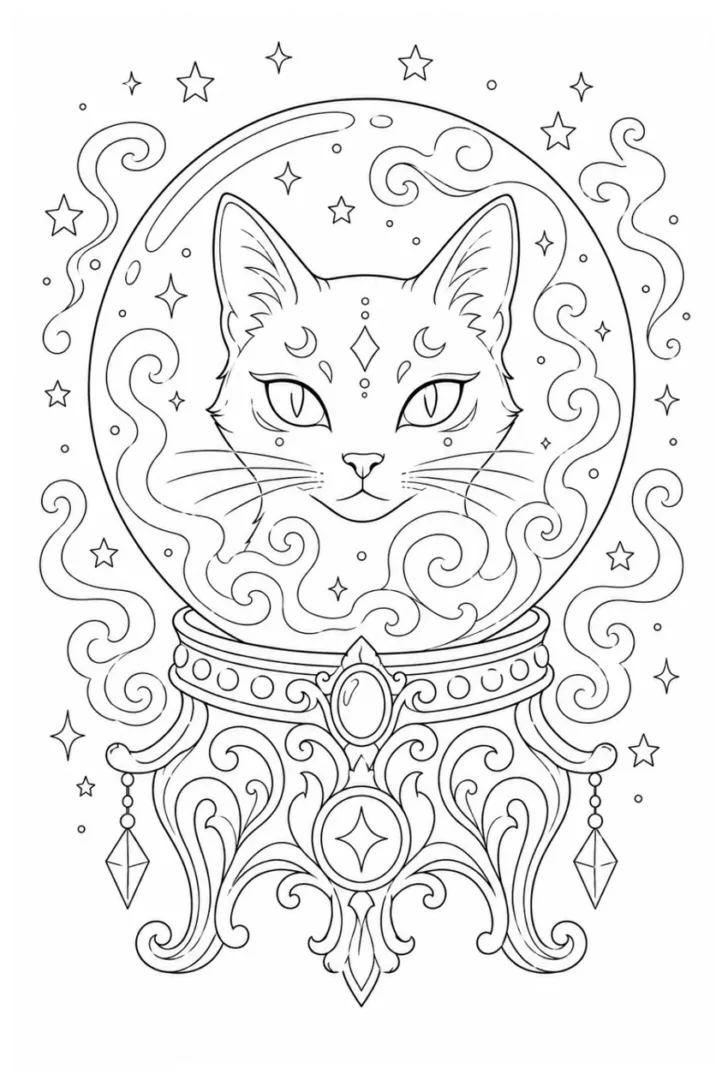 Crystal Ball & Cat