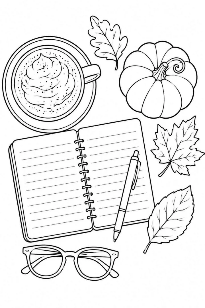 Flat-Lay Pumpkin Spice