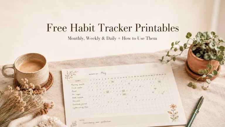 Habit Tracker Printable