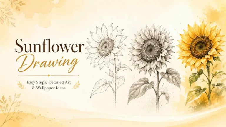 Sunflower drawing