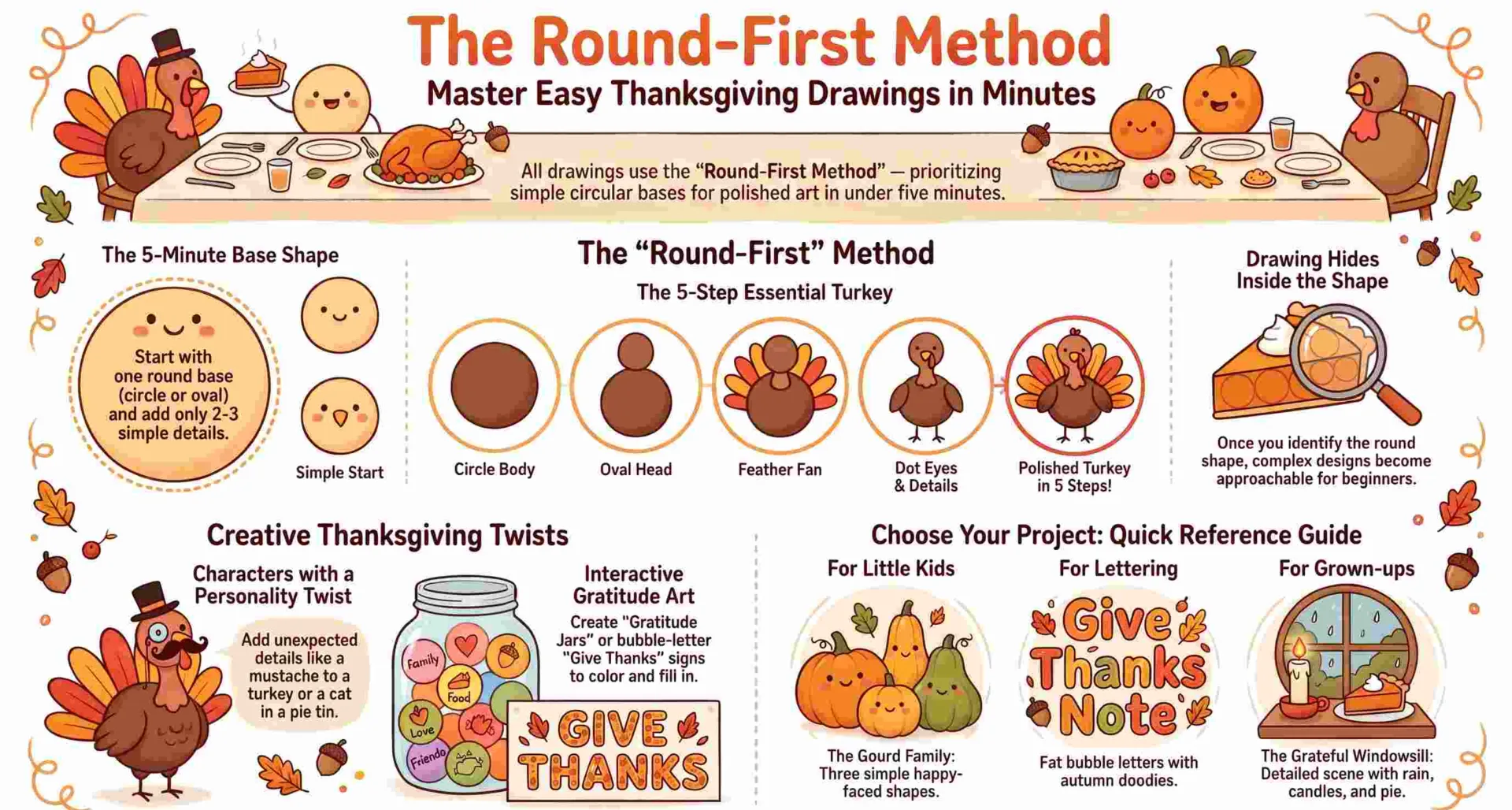 Thanksgiving Drawings easy