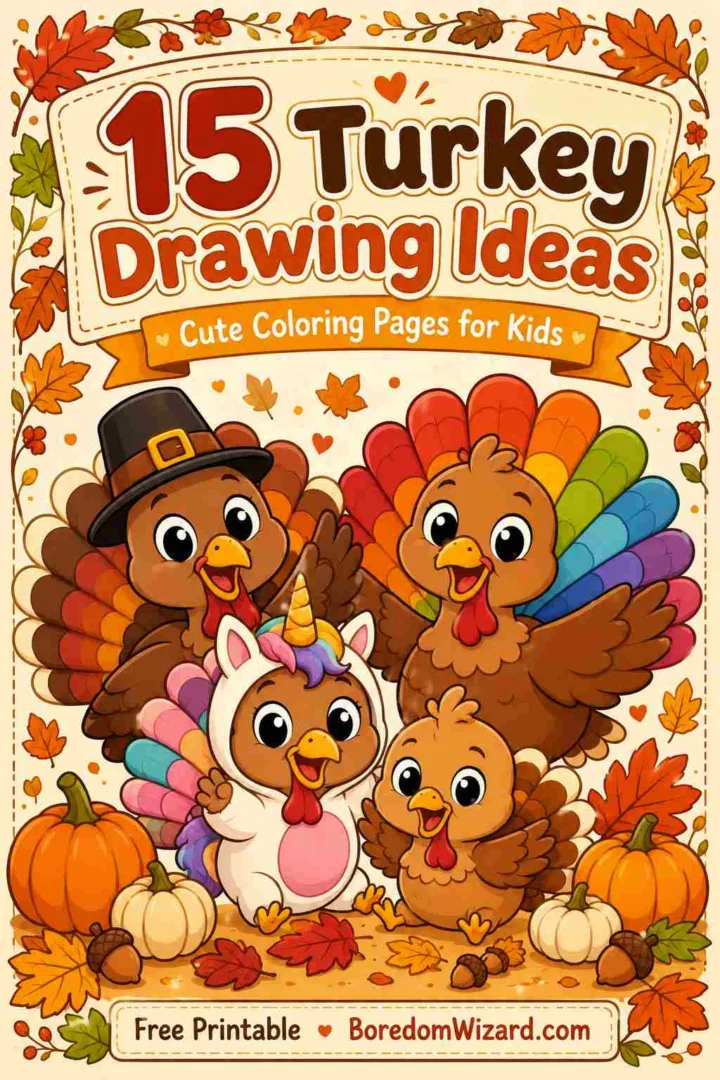 Turkey Drawing Ideas