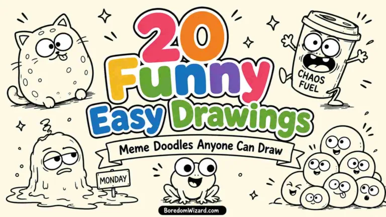 funny drawings easy