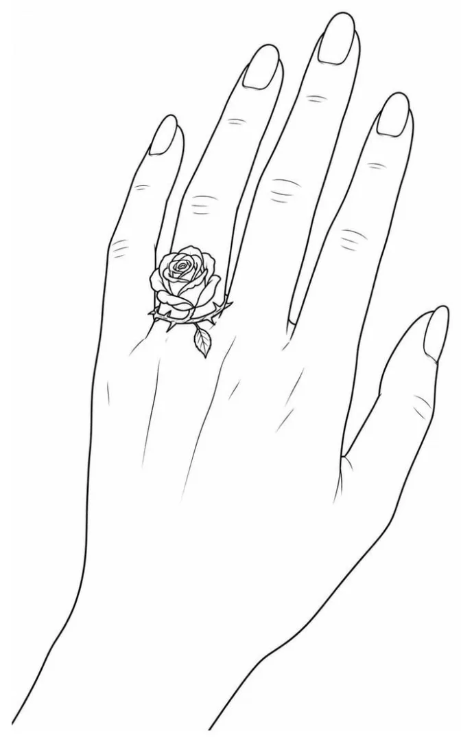 Ring of Thorns & Rose