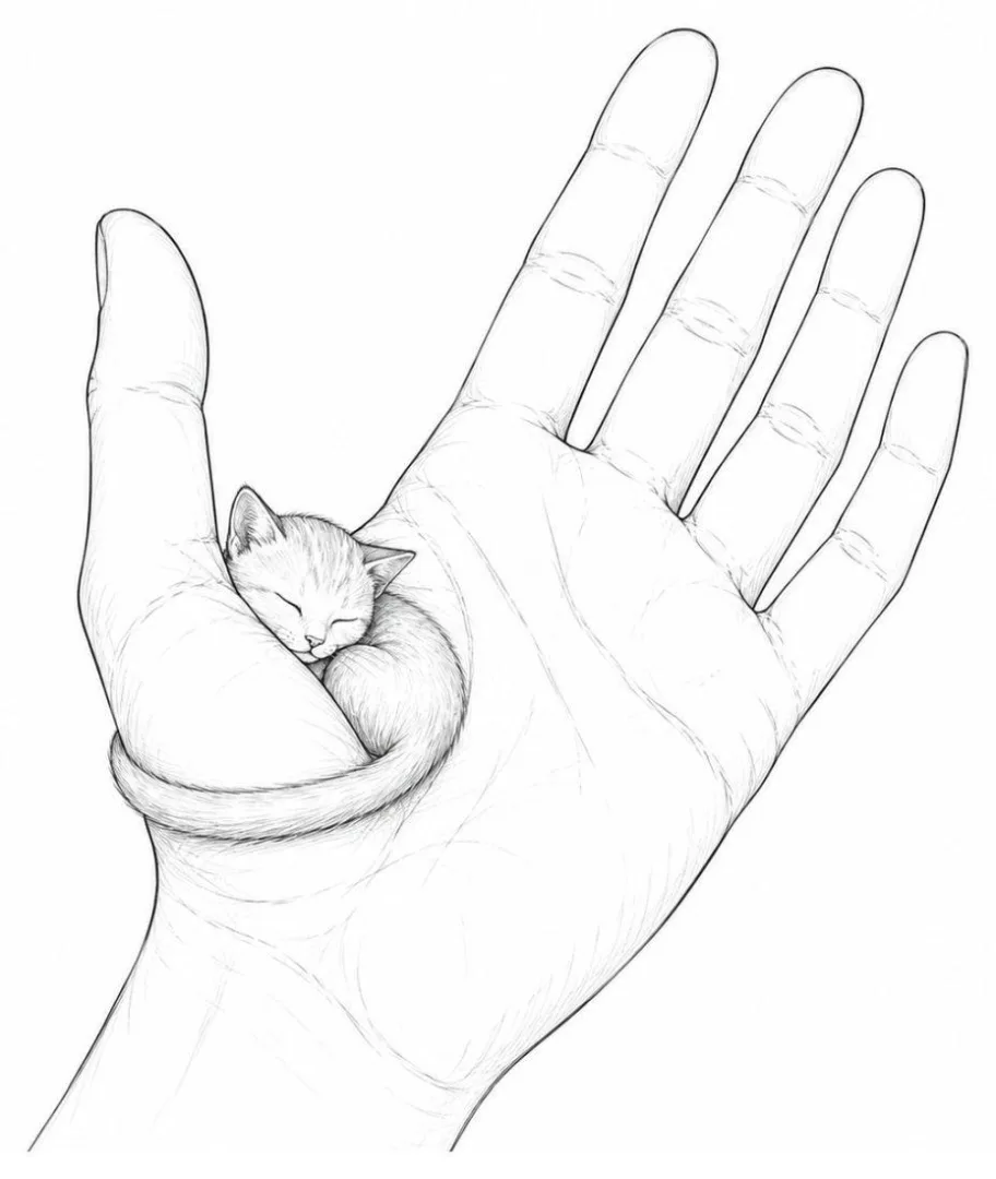 Cat on the Thumb