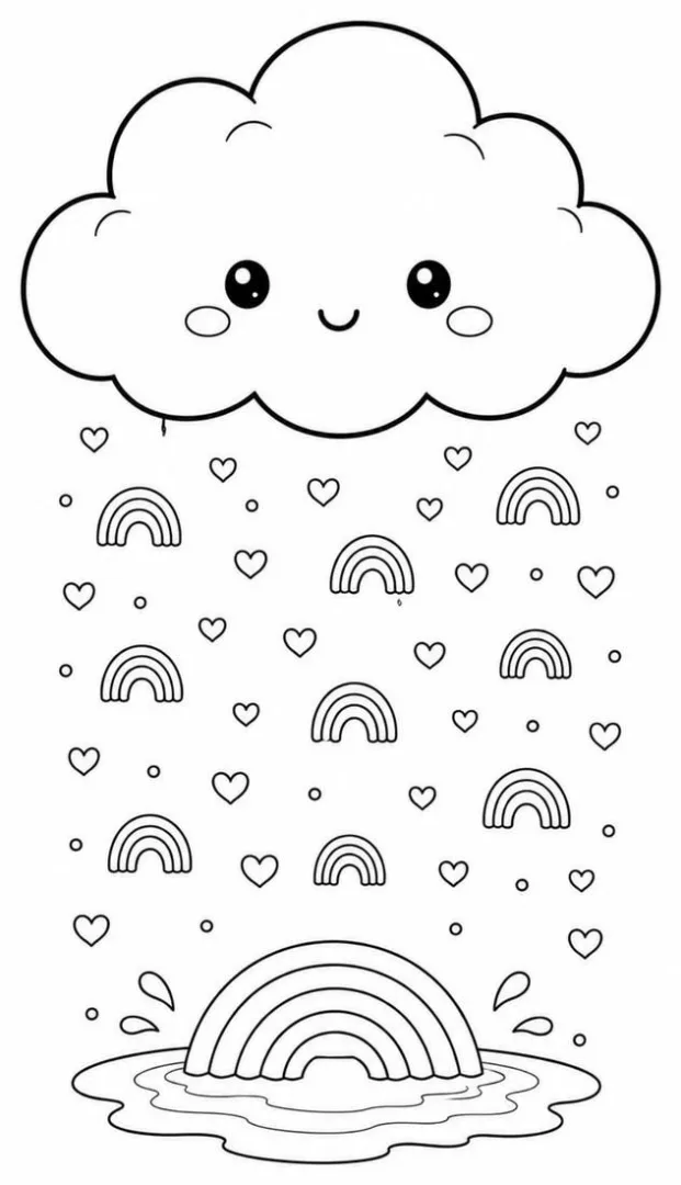 Rainbow Rain Cloud