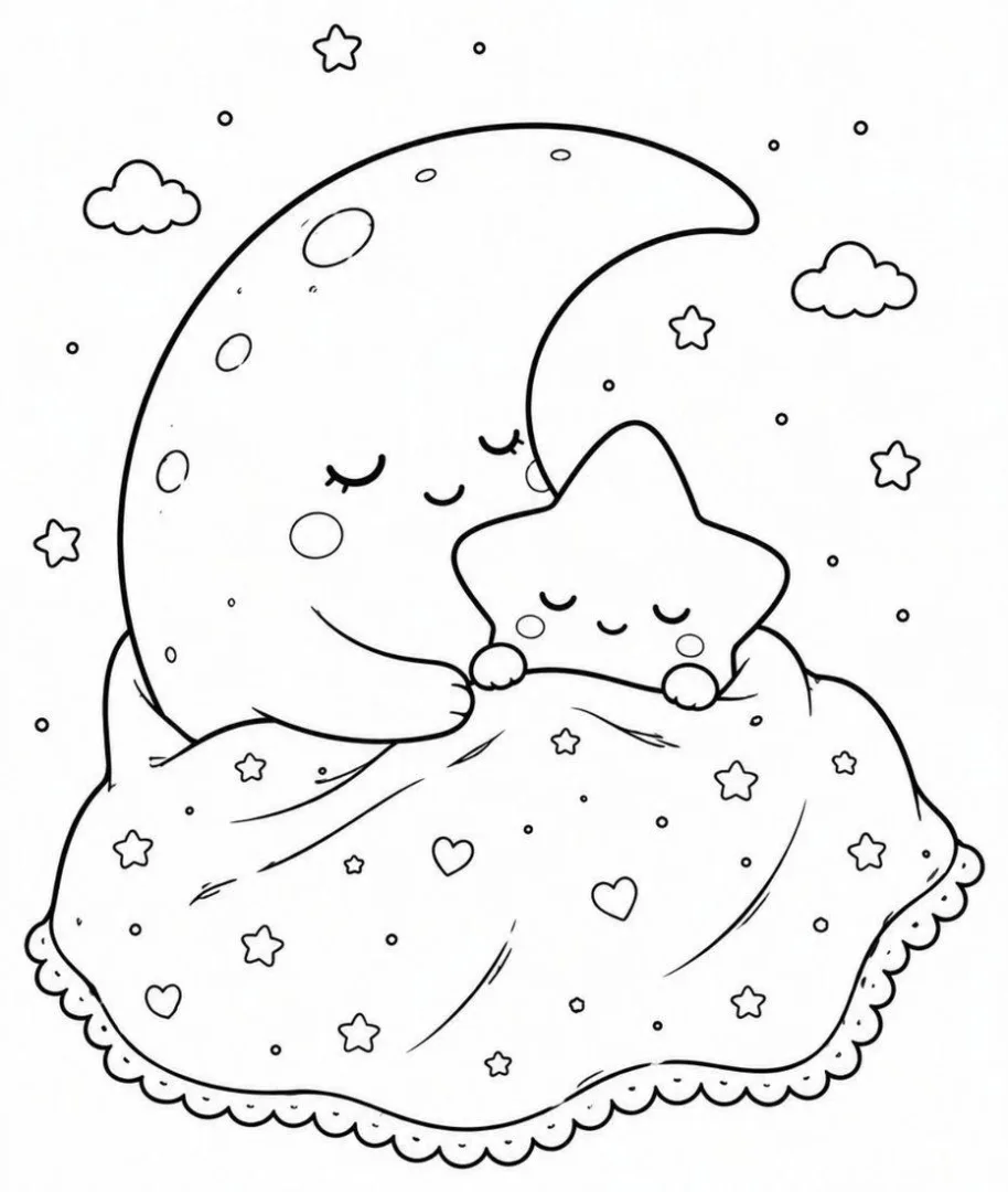 Sleepy Moon & Star Friend