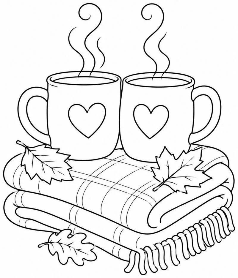 Two Mugs and a Blanket