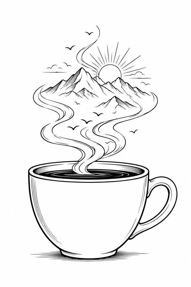 Coffee Cup Sunrise