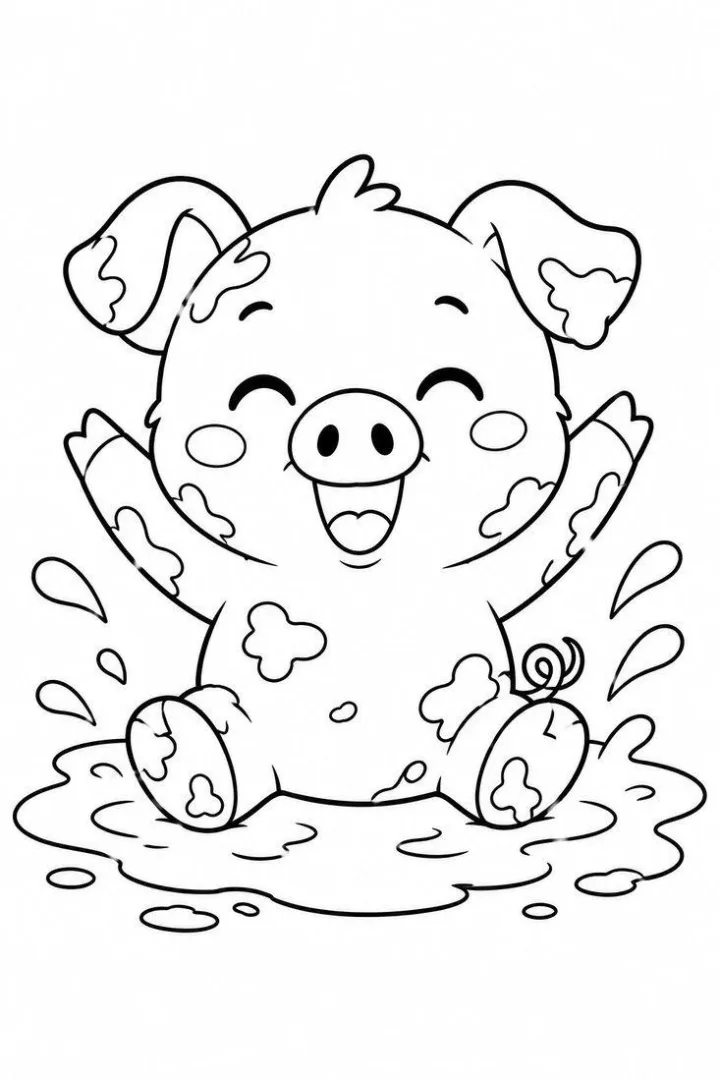 Muddy Little Piglet