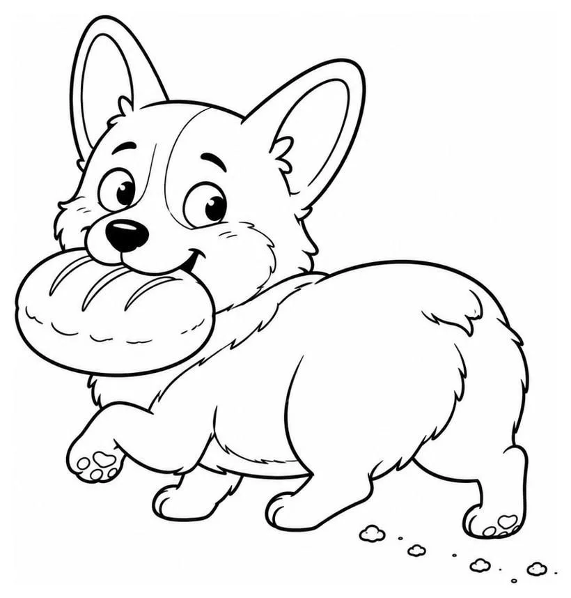 Corgi and the Stolen Roll