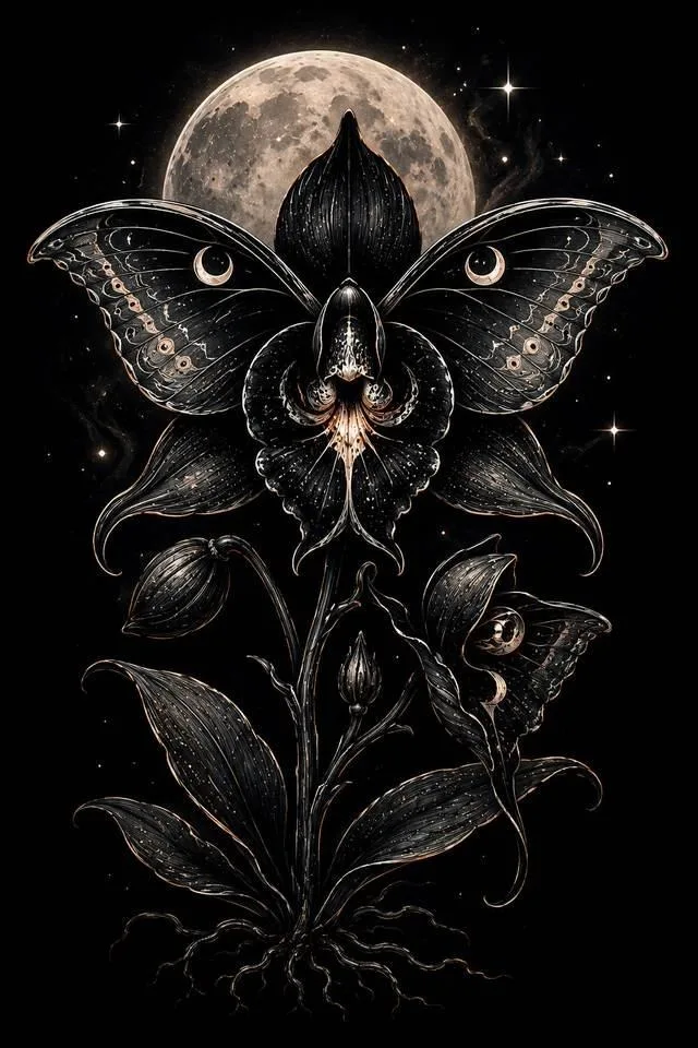  Velvet Moth Orchid