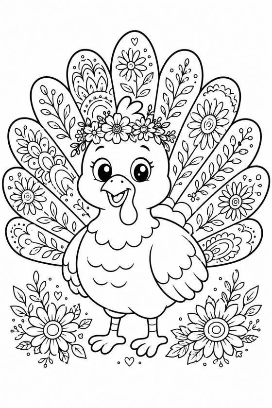 Boho Floral Turkey