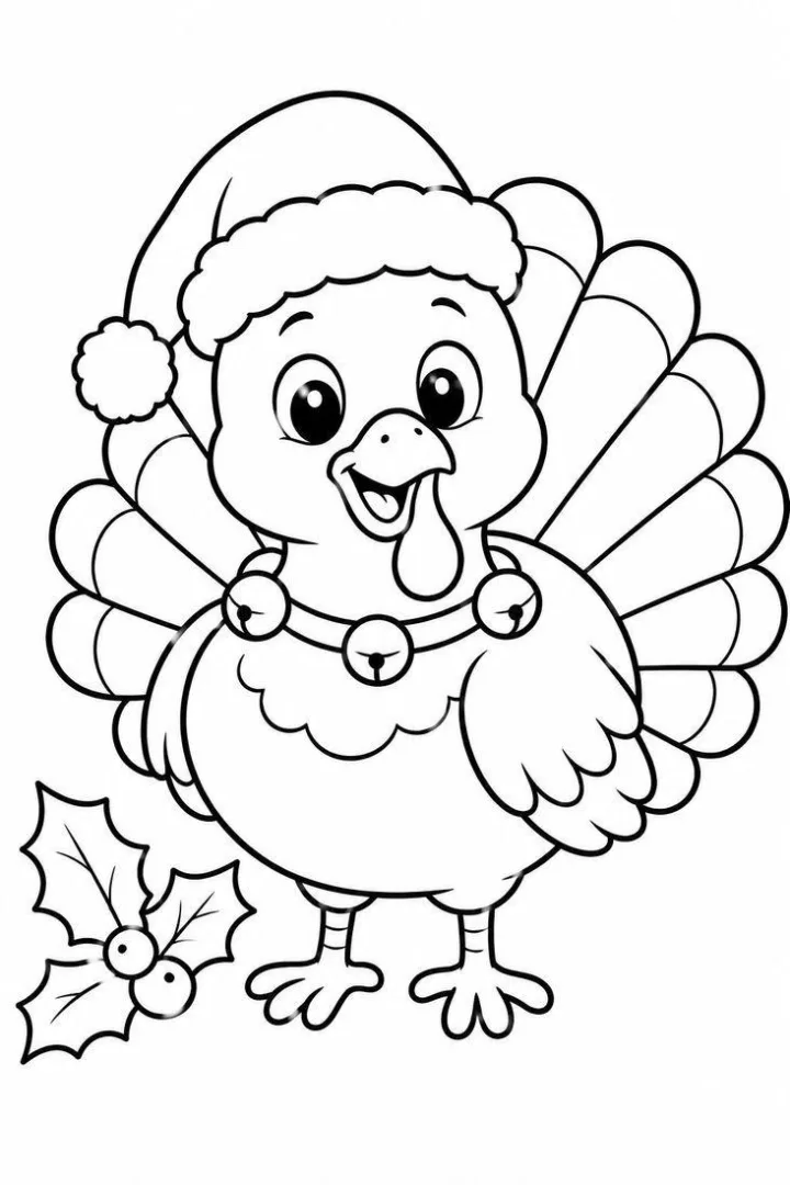 Santa-Hat Turkey